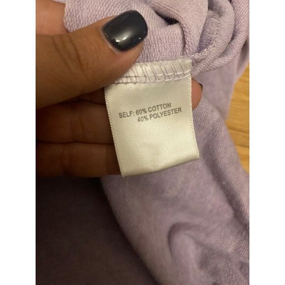 Jane + Delancey Women's Lavender Button Shoulder boat neck 3/4 sleeve Top size L - Picture 6 of 8